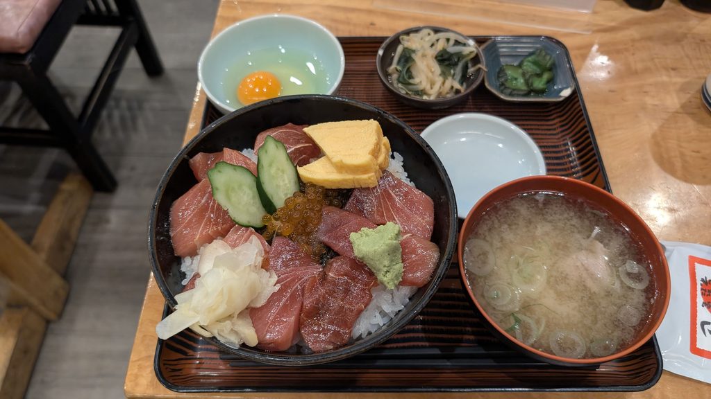 kaisen-don teisyoku lunch at kappo inamoto tamachi tokyo
